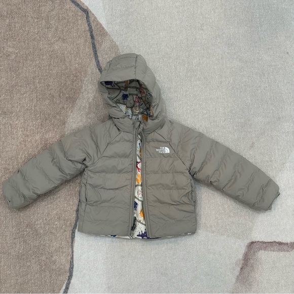The North Face Taupe Quilted Jacket-Reversible - Picture 1 of 6